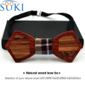 2016 wholesale gift set cheap natural wooden bow tie men's bow ties